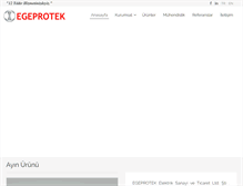 Tablet Screenshot of egeprotek.com